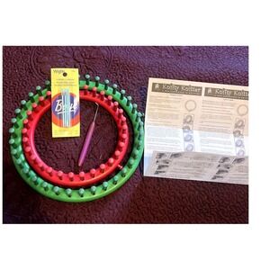 Complete Provo Craft Knifty Knitter Round Loom Incomplete Set 2003 Vtg.